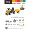 FALK – Бебешки трактор с ремарке, (модел: 302026)